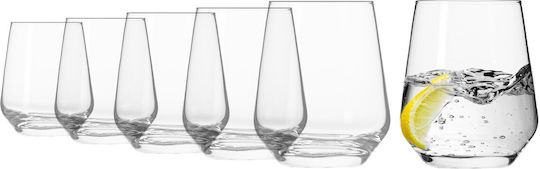 Krosno Set Pahare Pentru Apă Din Sticlă 400ml 6 Bucăți