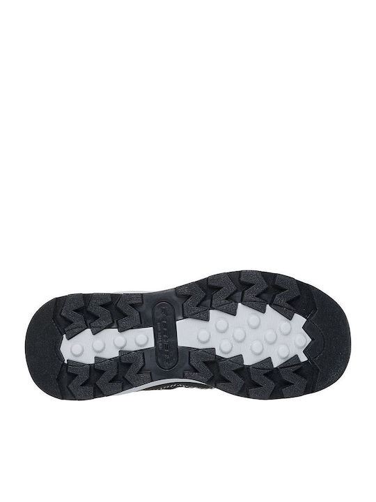 Kids Sneakers High With Hoop & Loop Closure Black