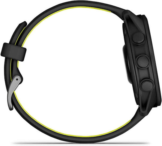 Garmin Forerunner 70 43mm Αδιάβροχο Smartwatch με Παλμογράφο (Μαύρο)