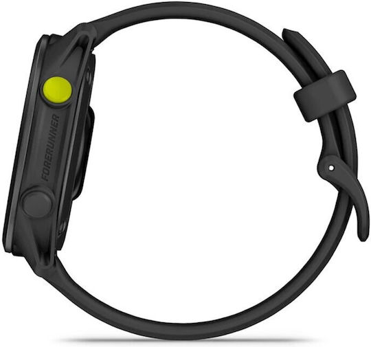 Garmin Forerunner 70 43mm Αδιάβροχο Smartwatch με Παλμογράφο (Μαύρο)