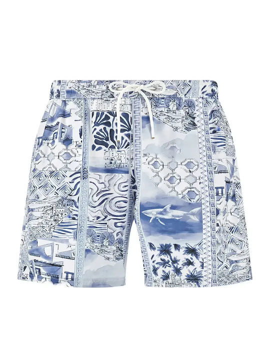 Men's Swim Shorts Stampa Mediterranea