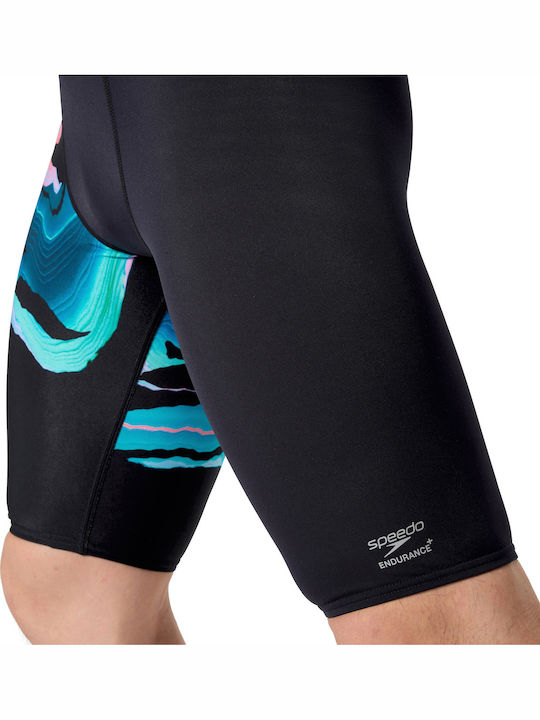 Speedo Placement Ανδρικό Αγωνιστικό Jammer Μαγιό Κολύμβησης Μαύρο