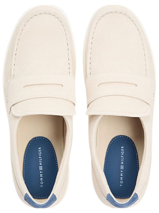 Suede Ανδρικά Loafers σε Μπεζ Χρώμα