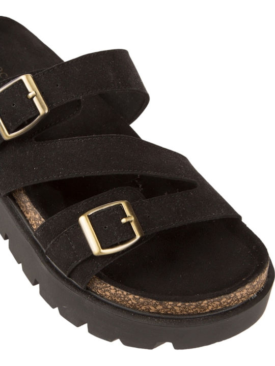 Women's Flat Sandals Black