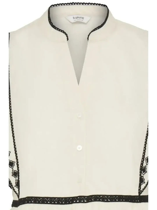 Women's Cotton Sleeveless Crop Top Ivory