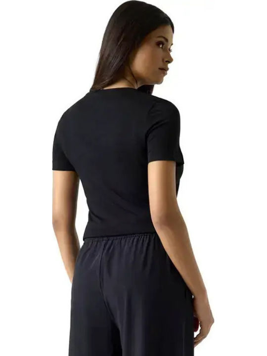 Guess T-Shirt Μαυρο