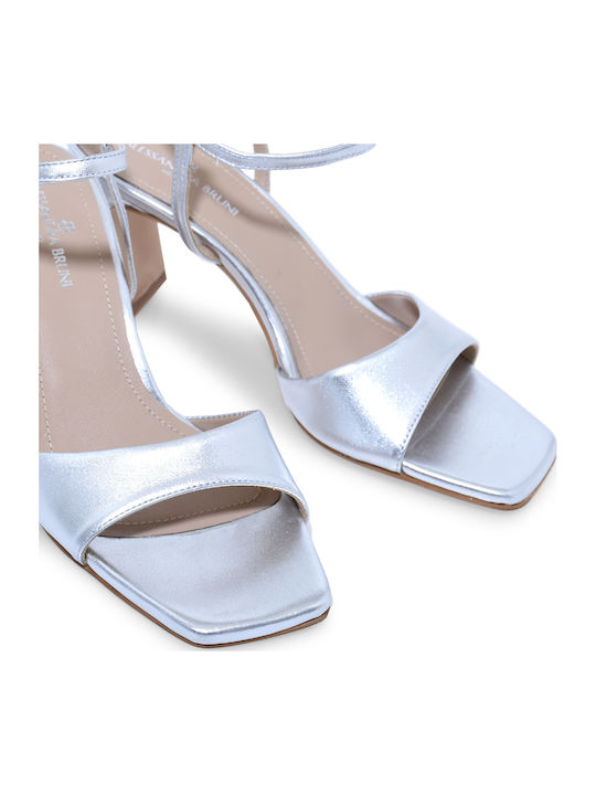 Leather Silver Sandals