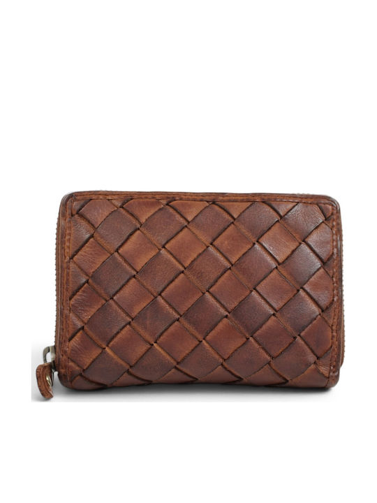 Small Leather Women's Wallet Brown