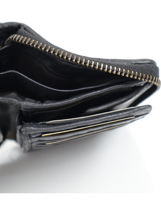 Small Leather Women's Wallet Black