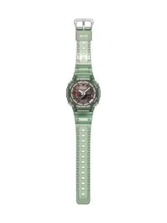 Casio Limited Edition Ceas Barbatesc cu Baterie cu Curea din Cauciuc Verde