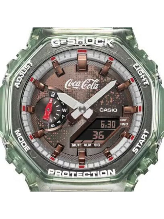 Casio Limited Edition Ceas Barbatesc cu Baterie cu Curea din Cauciuc Verde