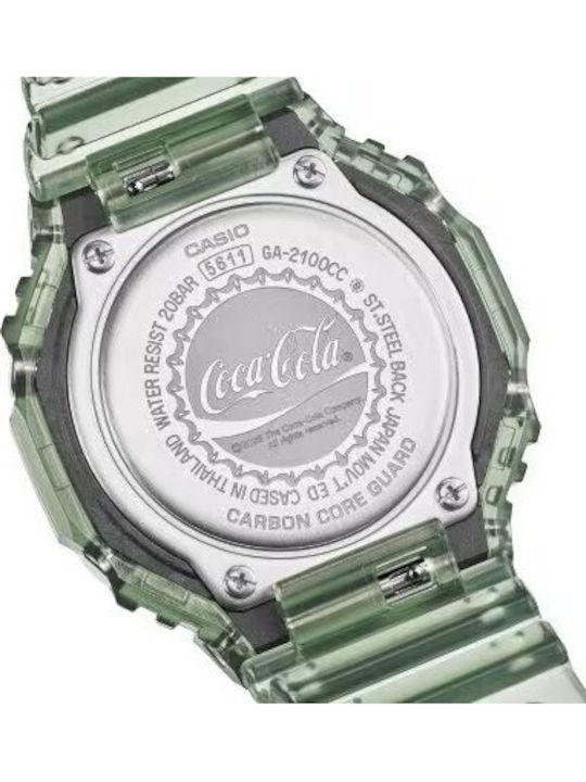 Casio Limited Edition Ceas Barbatesc cu Baterie cu Curea din Cauciuc Verde