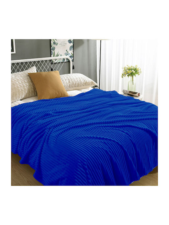 Pelzige Decke Einzeln 150x200cm Dunkel Blau
