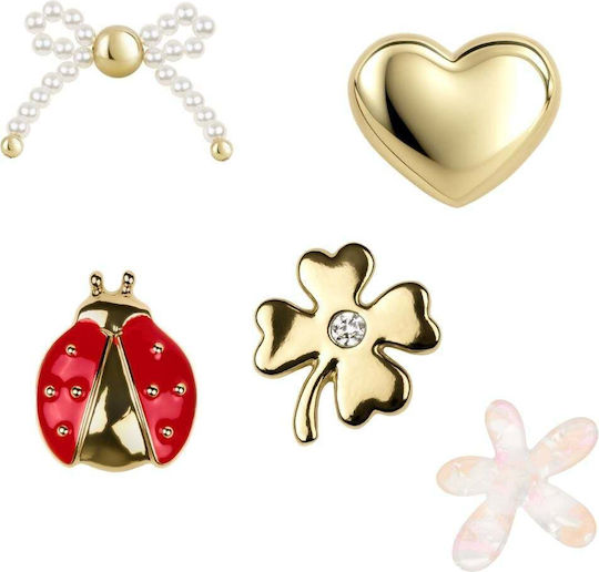 Invisibobble My Claw L Full Charms Κλάμερ Μεγάλου Μεγέθους 1 Τεμάχιο & Charms Διάφορα Σχέδια 5 Τεμάχια