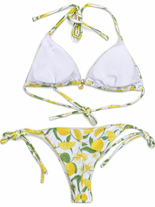 Set Bikini Τριγωνάκι με Αφαιρούμενη Ενίσχυση & Brazil Lemon