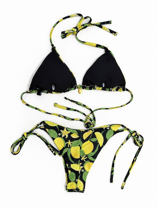 Set Bikini Triangle with Removable Padding and Brazil Lemon