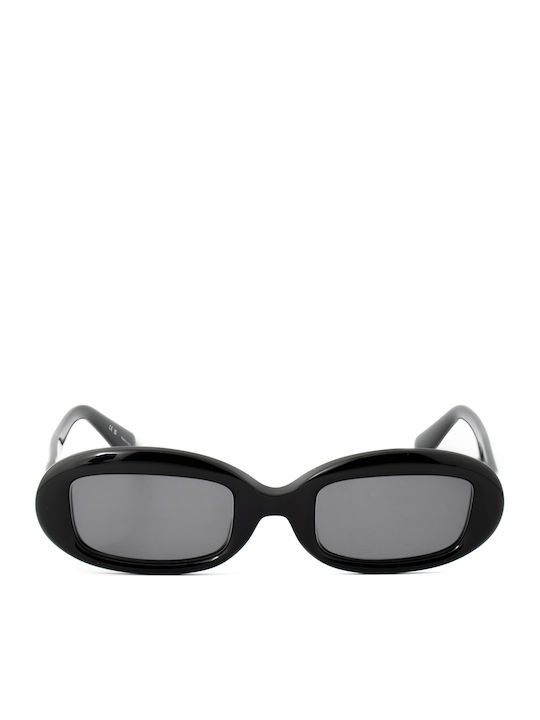 Nina Ricci Women Sunglasses With Black Horn-Rimmed Frame And Black Lens