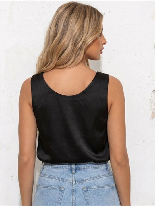 Bluza Damă Satin Drapată Cu Bretele Satin
