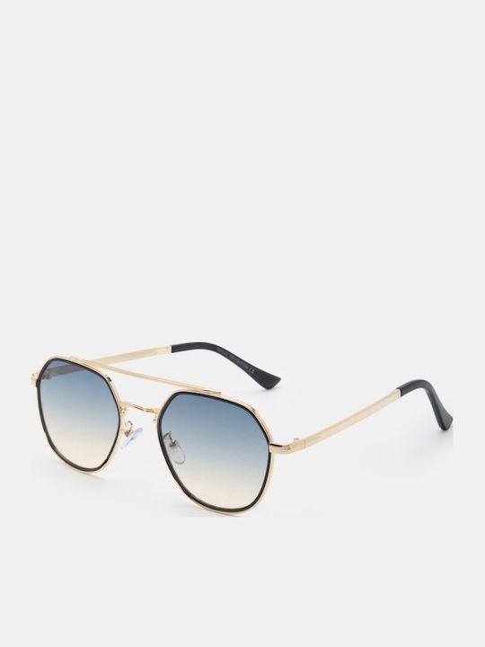 Luigi Ochelari De Soare Unisex Cu Ramă Metalică Verde Și Lentilă Verde