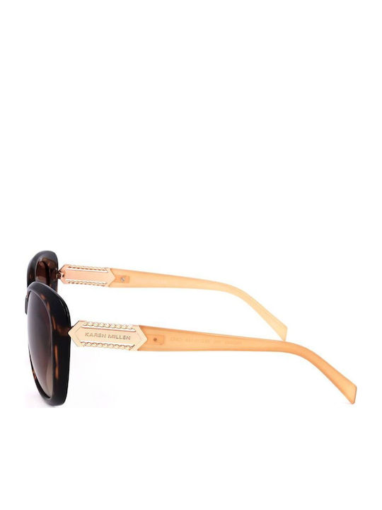 Karen Millen Woman Sunglasses with Brown Frame and Brown Lens KM5049 102