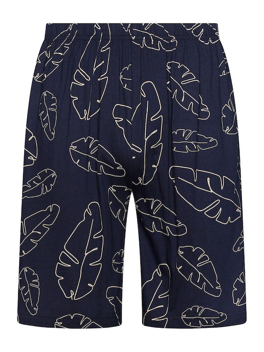 Pastunette Sommer Herrenpyjama Baumwollene Marineblau