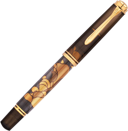 Pelikan Souveran 600 Πένα Γραφής Broad Μπρούτζινη από Ορείχαλκο