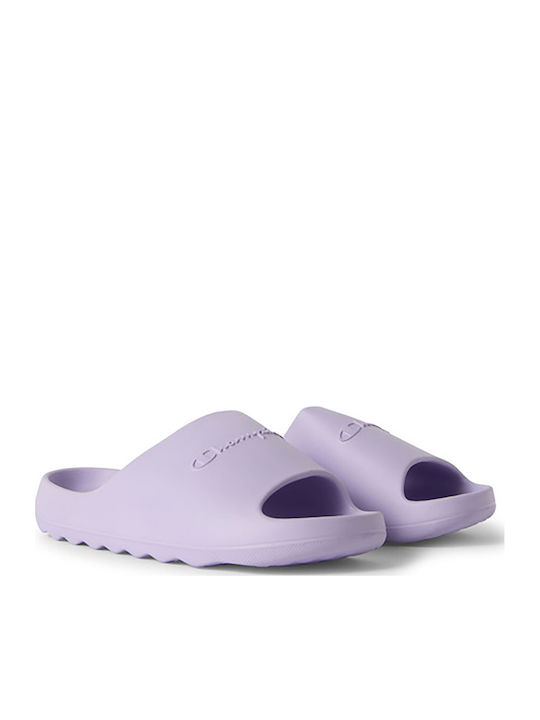 Slides in Lila Farbe