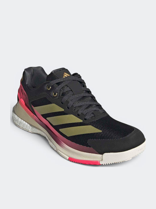 adidas Crazyquick Boost Herren Tennisschuhe Padel Schwarz