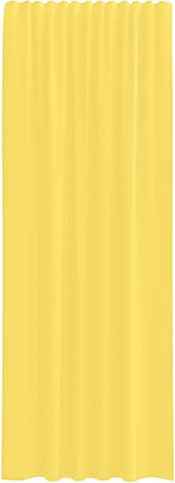 vidaXL Set Window Curtains with Tunnel Yellow 140x260cm