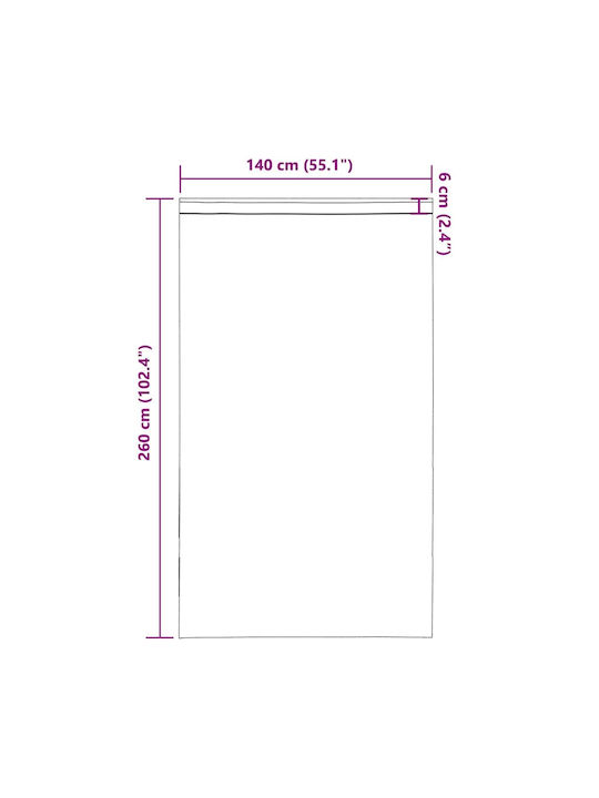 vidaXL Комплект Завеси за Прозорци с Тунел Светлосиви 140x260см