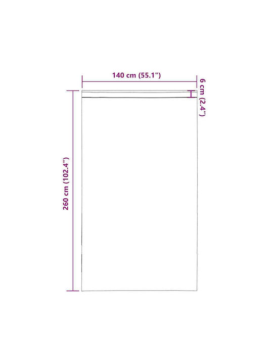 vidaXL Set Window Curtains with Tunnel Yellow 140x260cm