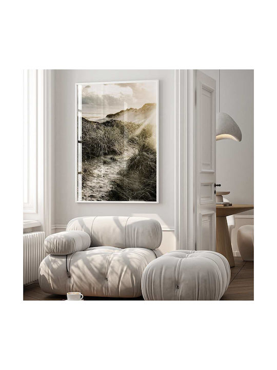 Poster Seaside Pst25117 40cm X 50cm Premium Black Wooden Frame