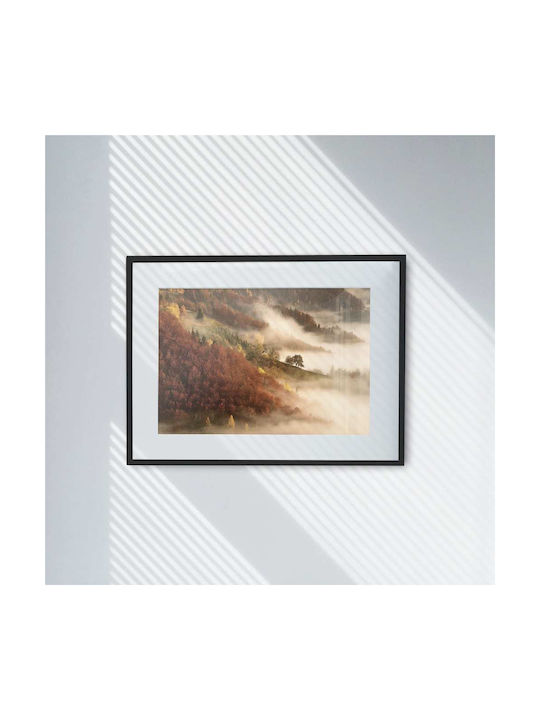 Poster Foggy Scenery Pst25124 40cm X 50cm Premium Μαύρο Ξύλινο Κάδρο