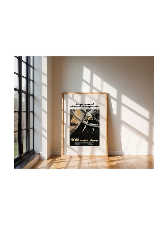 Poster 2001 A Space Odyssey Mv237 40cm X 50cm Premium Μαύρο Ξύλινο Κάδρο