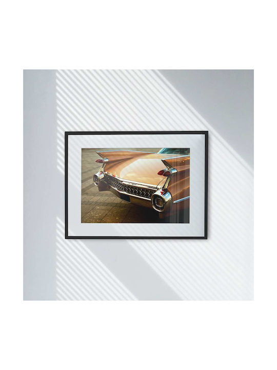 Poster Retro Car Pst2591 40cm X 50cm Premium Μαύρο Ξύλινο Κάδρο