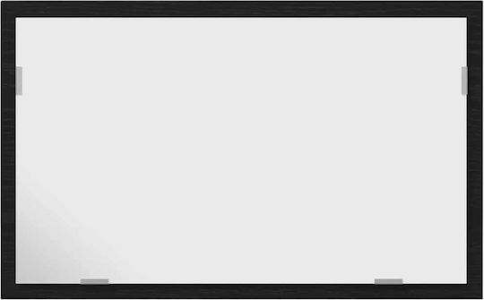 vidaXL Bathroom Mirror Led 60x37cm Black