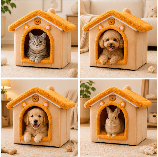 Redline Căsuță Pentru Câini Din Țesătură Pentru Interior Maro 33x29x26cm