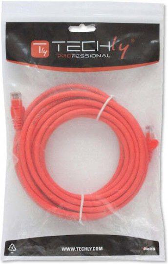 Techly U/UTP Cat.6 (Gigabit) Καλώδιο Δικτύου Ethernet 2m Κόκκινο