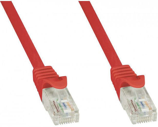 Techly U/UTP Cat.6 (Gigabit) Καλώδιο Δικτύου Ethernet 0.5m Κόκκινο