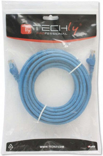 Techly U/UTP Cat.6 (Gigabit) Καλώδιο Δικτύου Ethernet 0.5m Μπλε