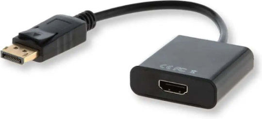 Savio Μετατροπέας DisplayPort male σε HDMI female 1τμχ CL-55