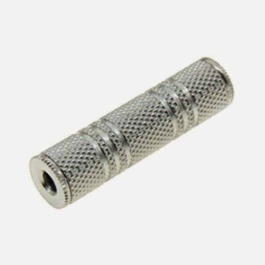 JKG JT3223B Μετατροπέας 3.5mm female σε 3.5mm female Ασημί 1τμχ