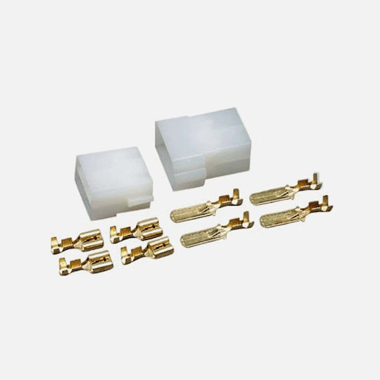 Gbc 18.4004.00 Faston Terminal Set 4 Pcs Male+Female 6.35mm