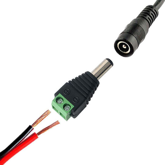 Gbc 67.3750.69/s Dc Power Adapter 5.5x2.1mm Αρσενικό Terminal