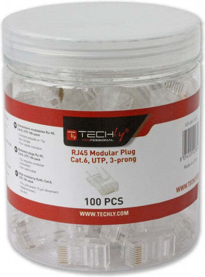 Techly Iwp-jar-c6rty Αρσενικό Βύσμα Rj45 Utp Cat6 Καλώδιο 10 Τμχ