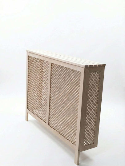 SteweHome Heizkörperabdeckung aus Massives Holz Beige 96x25x77cm