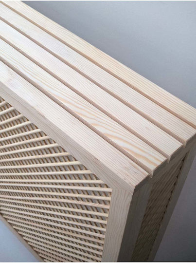 SteweHome Heizkörperabdeckung aus Massives Holz Beige 96x25x77cm
