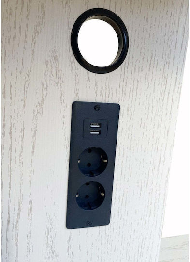 Techly ICA-TR57PDU Βάση Τηλεόρασης Δαπέδου έως 70" και 45kg