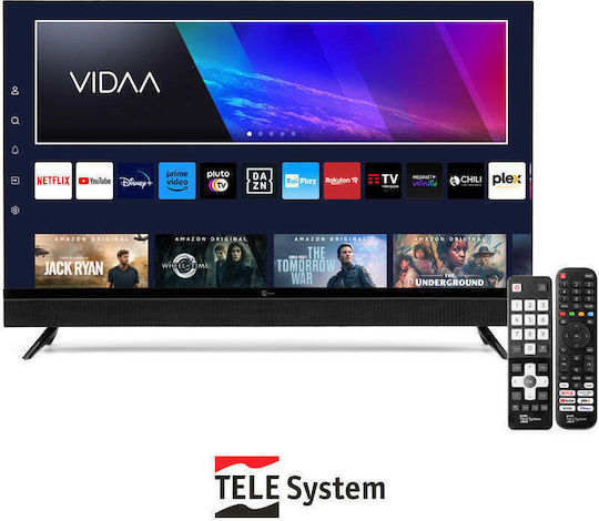 Telesystem Смарт Телевизор 32" Edge LED SONIC32FL SMV14 HDR (2024)