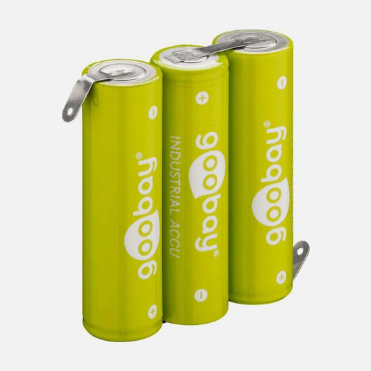 Goobay Επαναφορτιζόμενες Μπαταρίες AA Ni-MH 2100mAh 3.6V με Λαμάκι 3τμχ